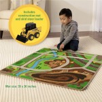 Playmat with Mini Vehicle John Deere - Construction